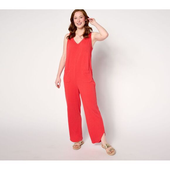 Anybody Women's Dress Sz M Lounge Regular Sleeveless Textured Knit Red A647888 - Picture 1 of 4